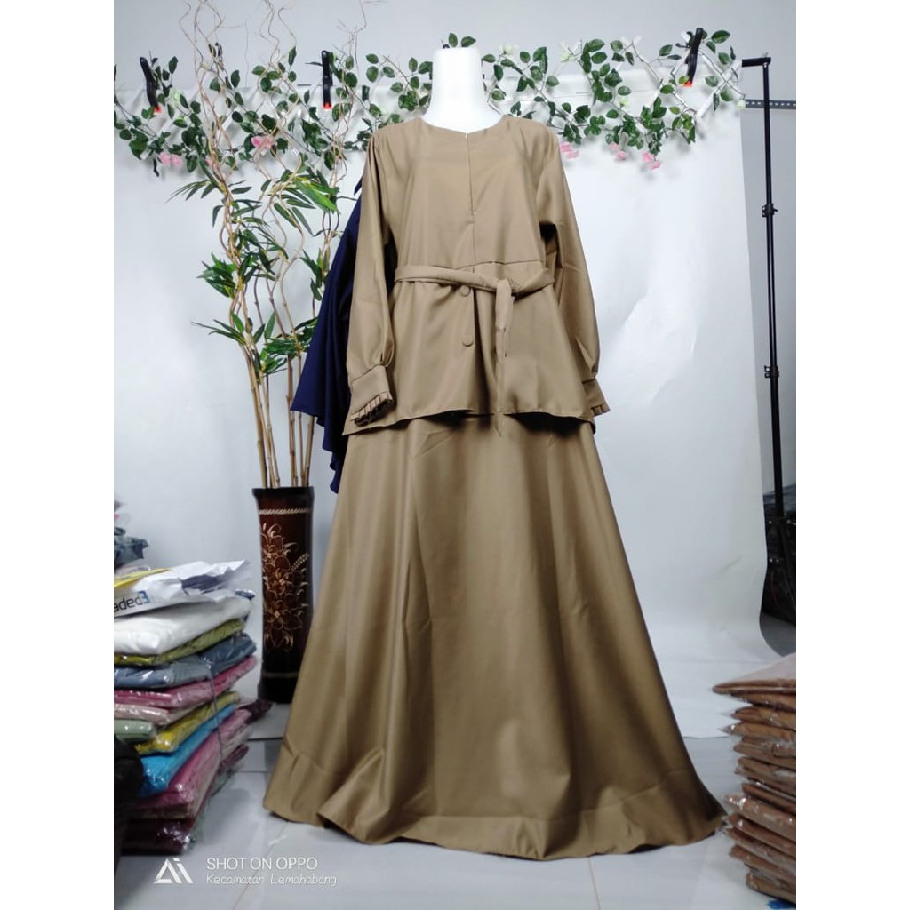 GAMIS SERAGAM KERJA KHAKI KANCING KATUN TOYOBO polos dinas asn formal resmi  ngajar pns