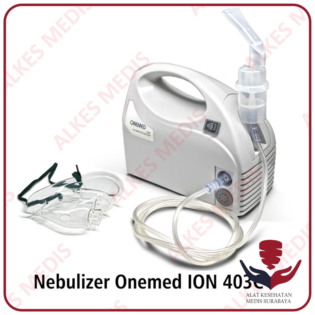 Air Compressor Nebulizer ION 403C Onemed Alat Uap Pernafasan Asma 403C