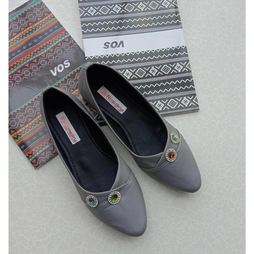 Jorda Flatshoes Sepatu Balet korean style Variasi dua mutiara cantik FF-05 2 MUTE