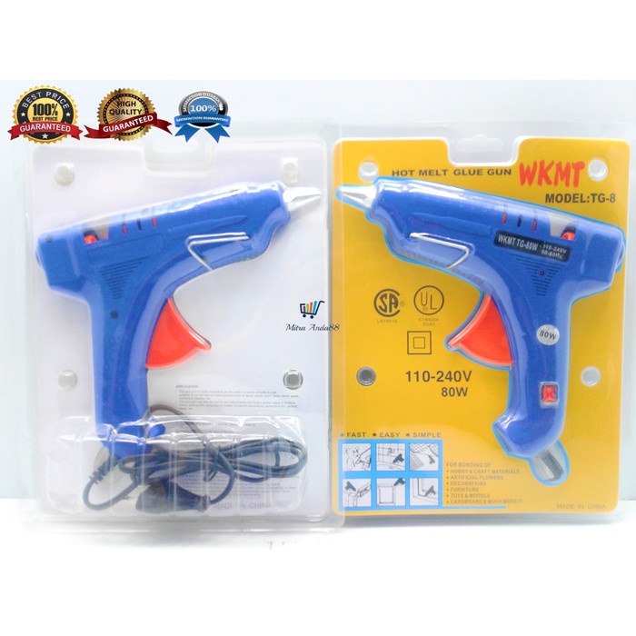 

Wow Solder Lem Glue Gun Wakamoto 80W - Tg8 / Glue Gun Solder Lem Tembak Sale!!!