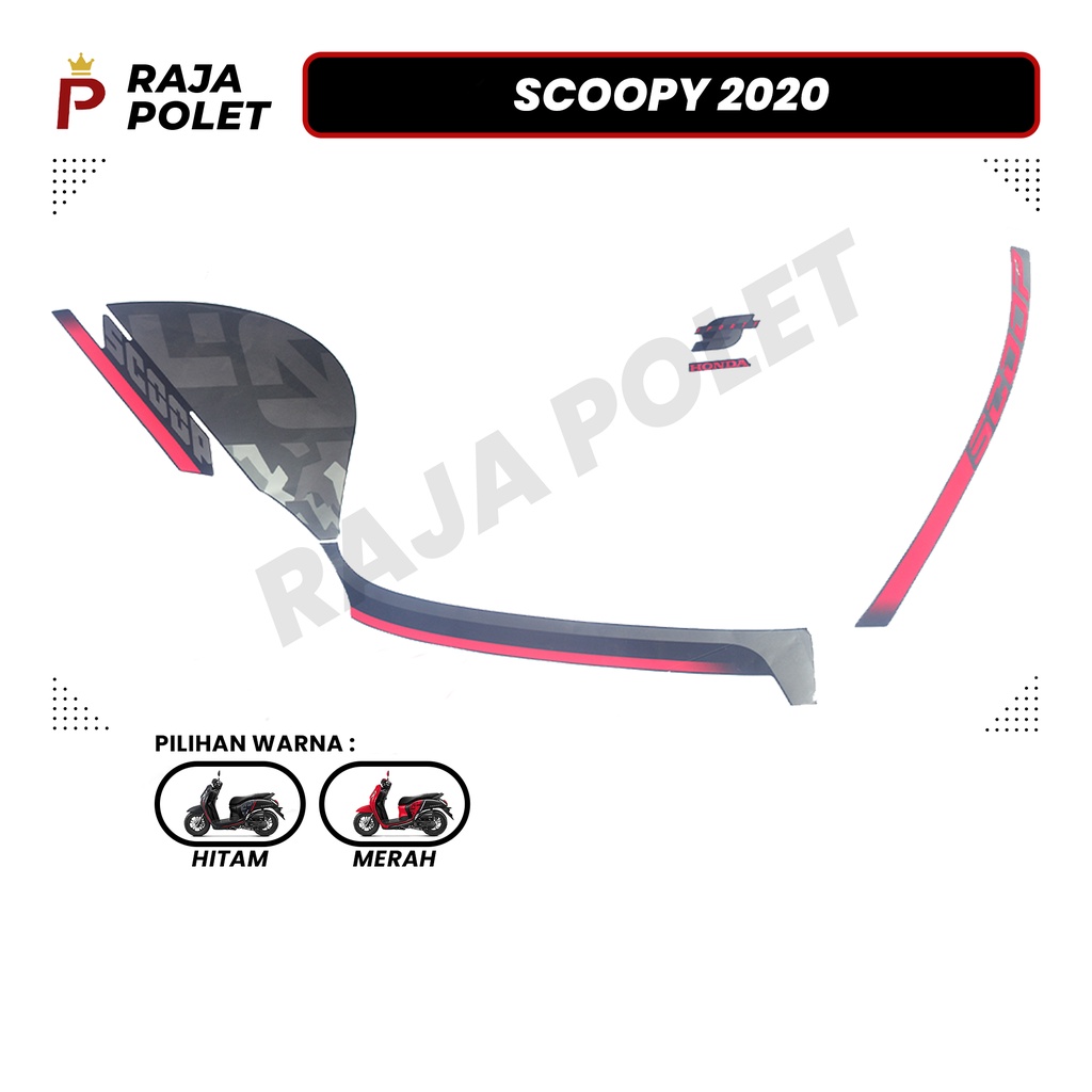STRIPING STIKER MOTOR SCOOPY 2020 (1SET) [Raja Polet]