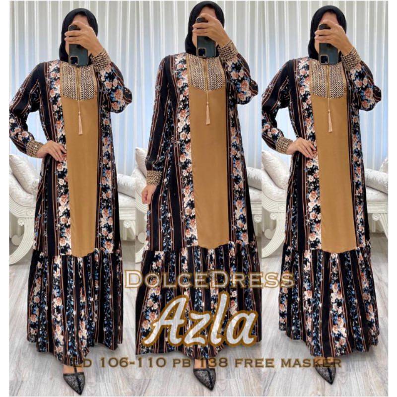 Daster arab DOLCE AZLA Dress Rayon Busui Original