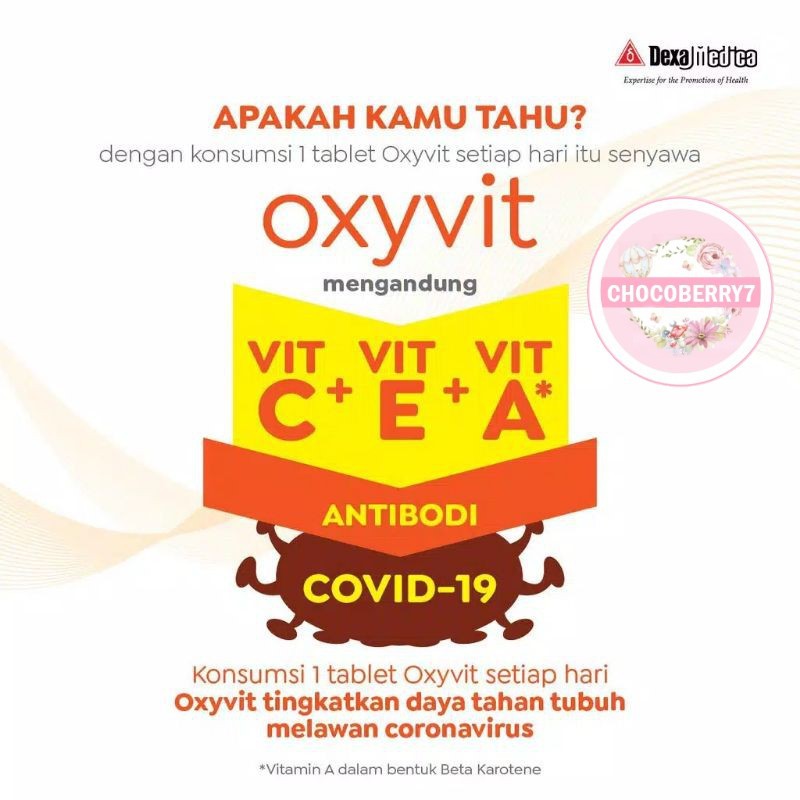 Oxyvit Vitamin C / vitamin E / Betacaroten suplemen daya tahan tubuh
