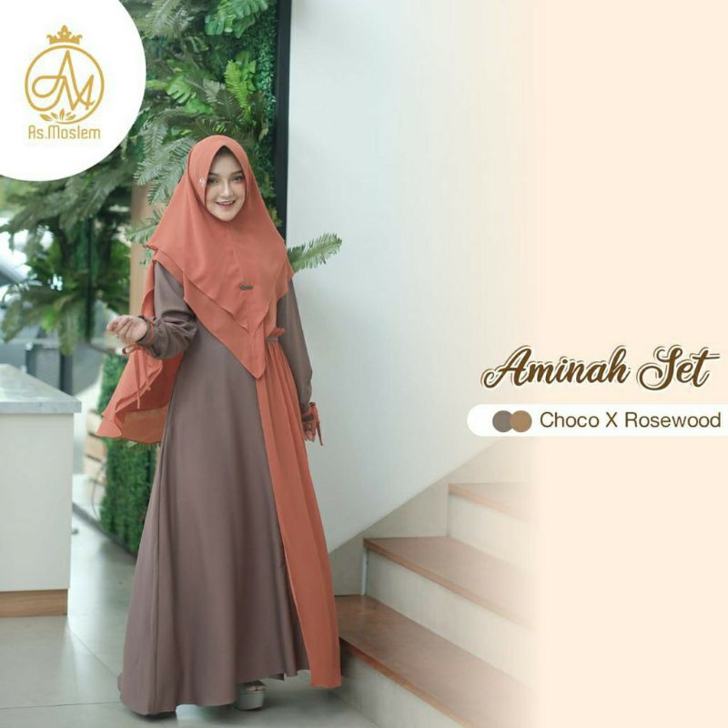Gamis Aminah set by As Moslem