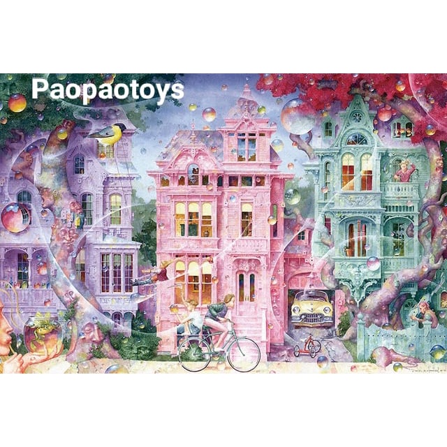 Puzzle 1000 Pcs Jigsaw Bubble House Bahan Tebal 2MM / Uk.50 X 75 Cm