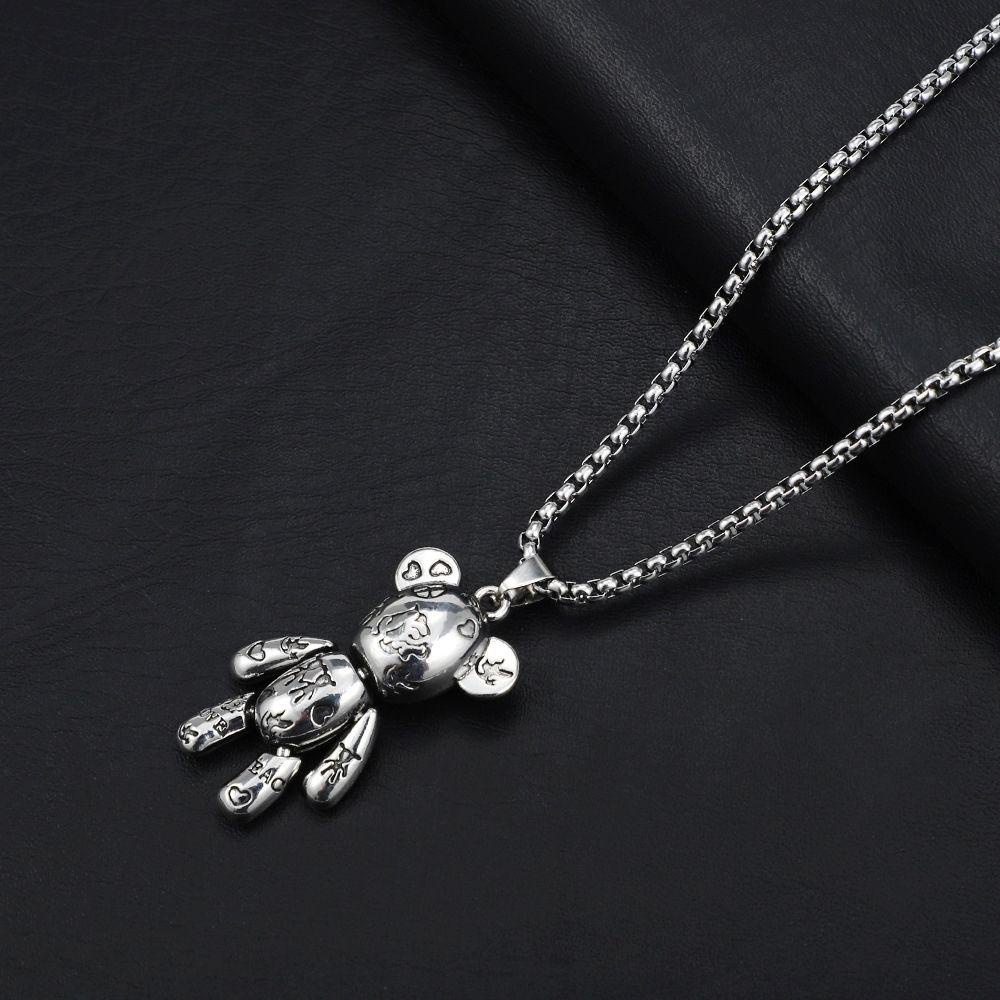 [Elegan] Kalung Baja Titanium Kreatif Tebal Wanita Fashion Perhiasan OT Gesper Hip Hop Korea Style Necklace