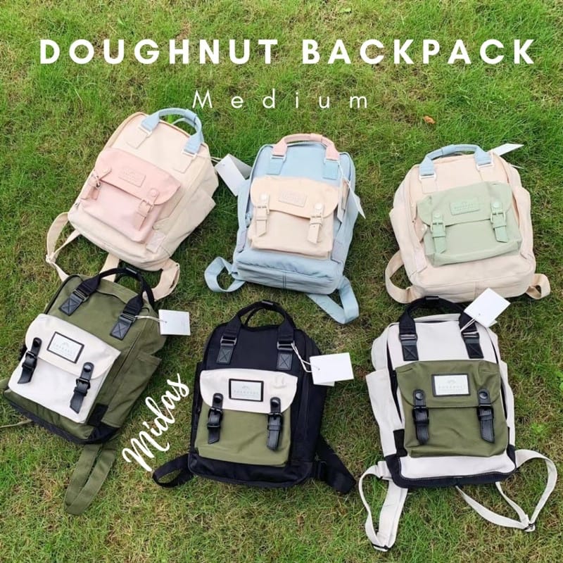 3.3 CRAZY SALE !! TAS BACKPACK DOUGHNUT MACCARON LARGE