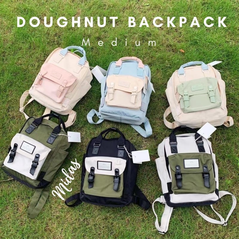 7.7 BIG SALE !! TAS BACKPACK DOUGHNUT MACCARON LARGE