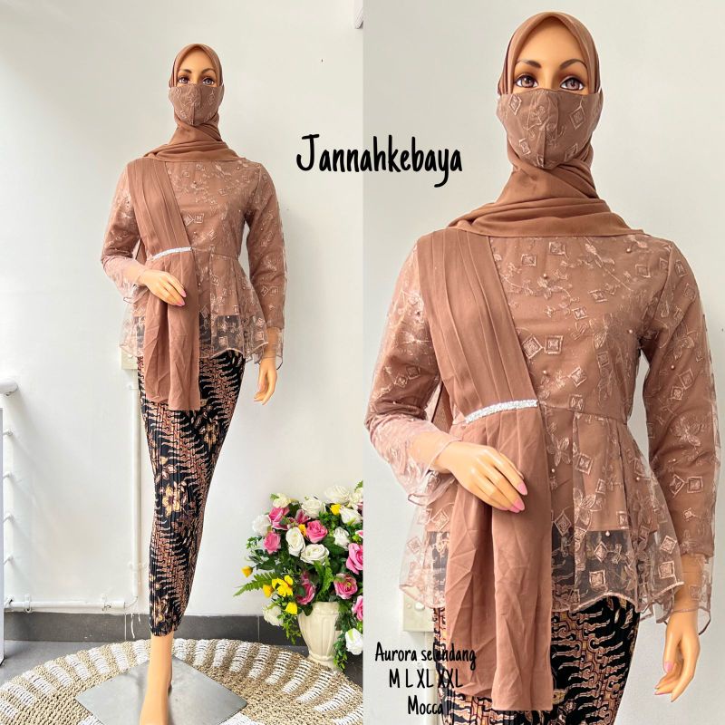 BA BLOUSE AMALIA SELENDANG CERUTY - AURORA SELENDANG - KEBAYA MODERN