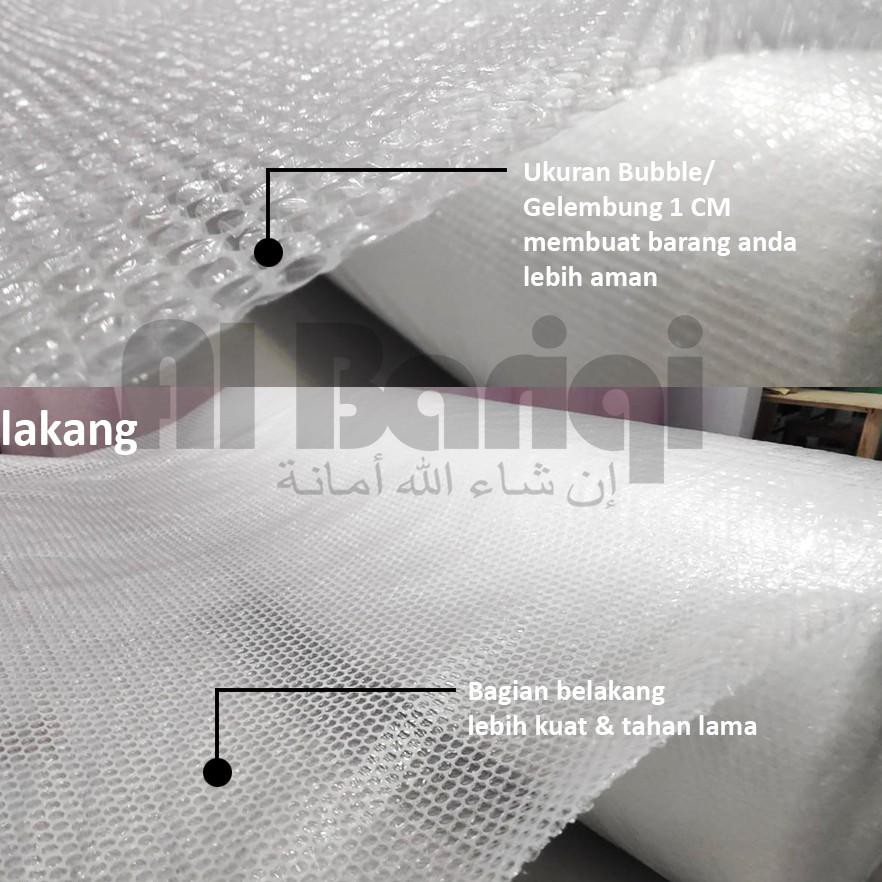 

Bestseller TFWHL Bubble Wrap Putih uk 60 cm x 5 meter Buble Gulungan Plastik Gelembung Plastik Pentu