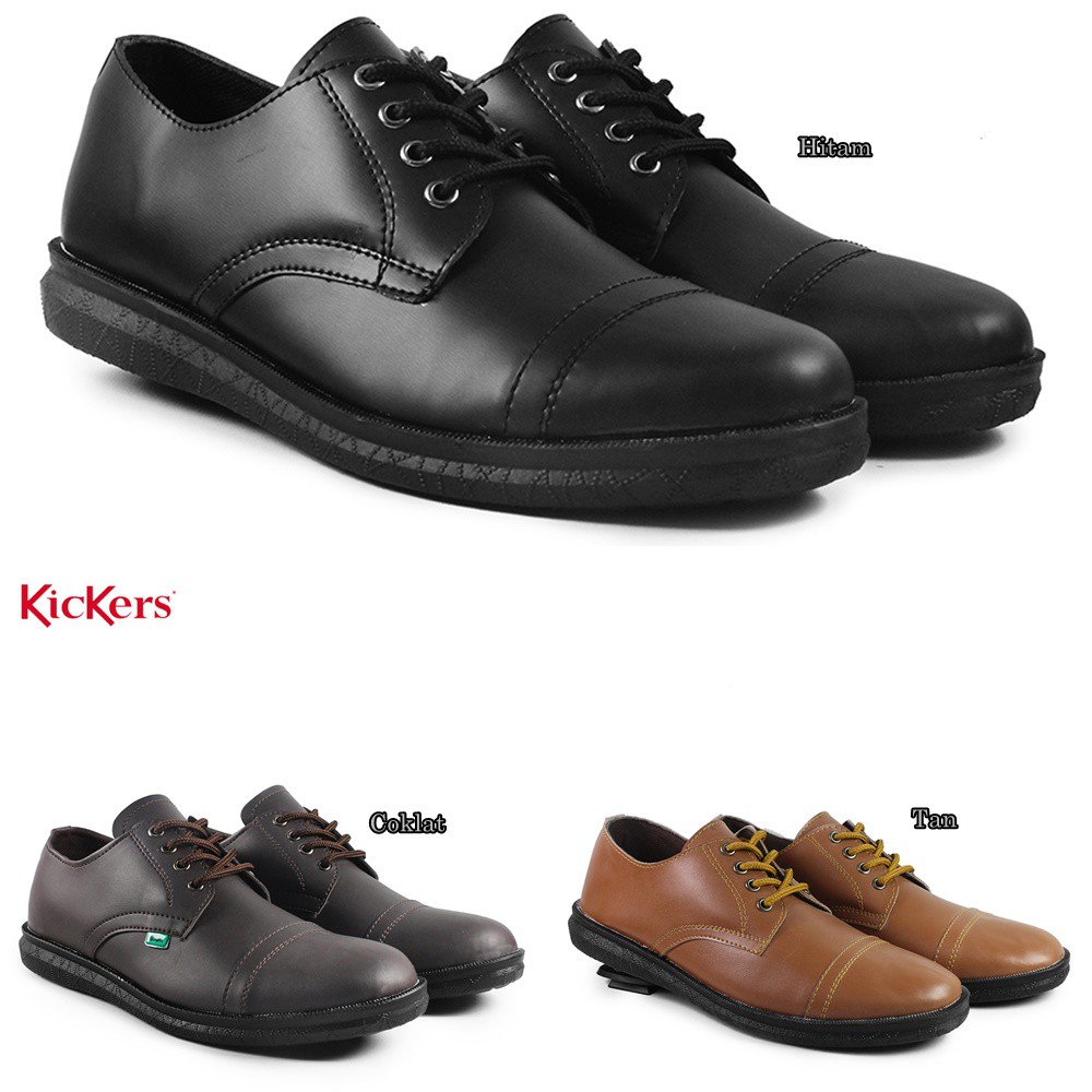 MS SHOP - SIAP KIRIM !!! Sepatu Pria Kickers OX Formal Kasual Bertali Kerja Laki Kondangan Pesta