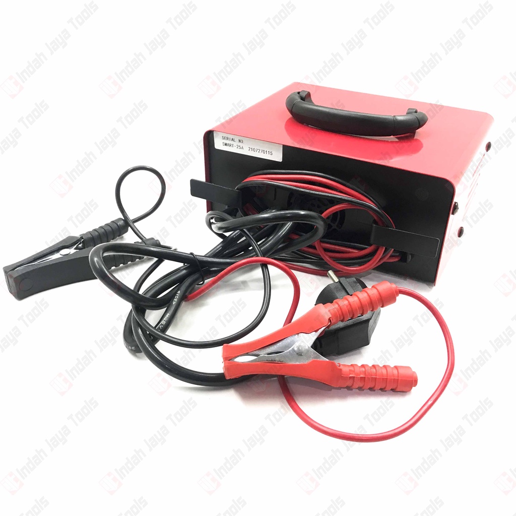 REDFOX SMART 25A Battery Charger Cas Aki Kering Basah 25 A Setrum Aki