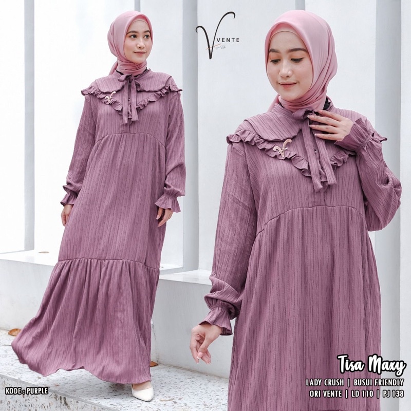 TISA MAXY DRESS BY VENTE / GAMIS LADY CRUSH POLOS MOTIF