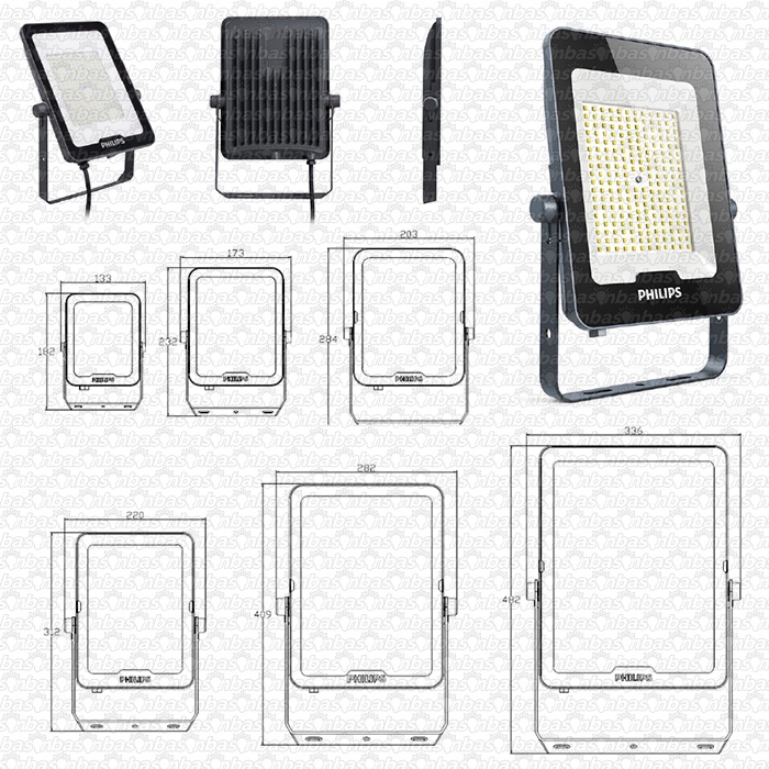 PHILIPS BVP151 200W LED Flood Light G2 IP65 - Lampu Sorot Outdoor