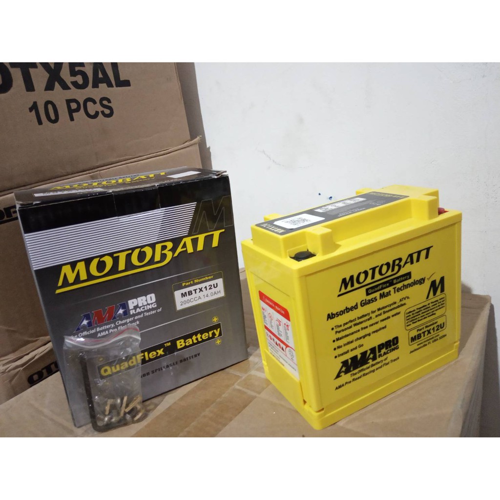 AKI MOGE MOTOBATT MBTX12U QUADFLEX AKI KERING