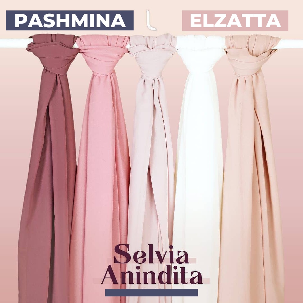 PASMINA ELZATTA KERUDUNG PASHMINA CERUTY BABY DOLL HIJAB PASMINA SELVIA ANINDITA JILBAB PASHMINA UKU