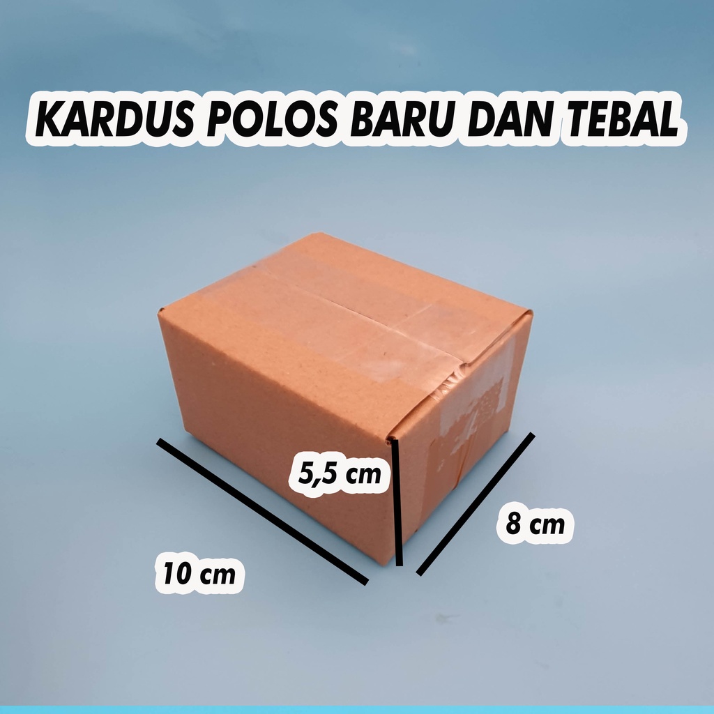 

KOTAK KARDUS POLOS BOX PACKAGING KECIL AKSESORIS SOUVENIR 10X8X5,5 CM