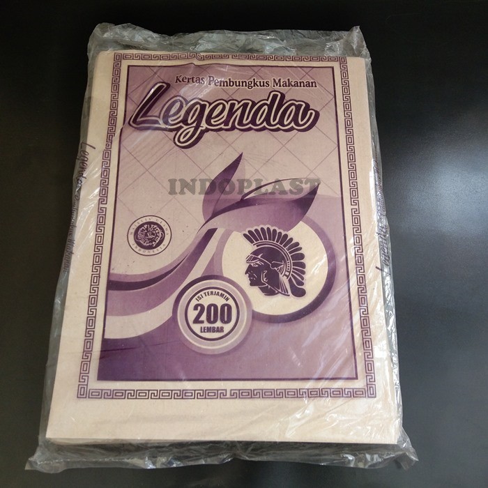 

200lembar Kertas nasi Bungkus Besar 28x38 Merk LEGENDA UNGU