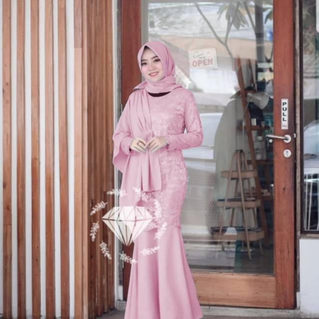 gamis remaja terbaru 2021 lebaran kekinian pesta Kr maxy naysila duyung /Baju Gamis Syari Muslim Bru