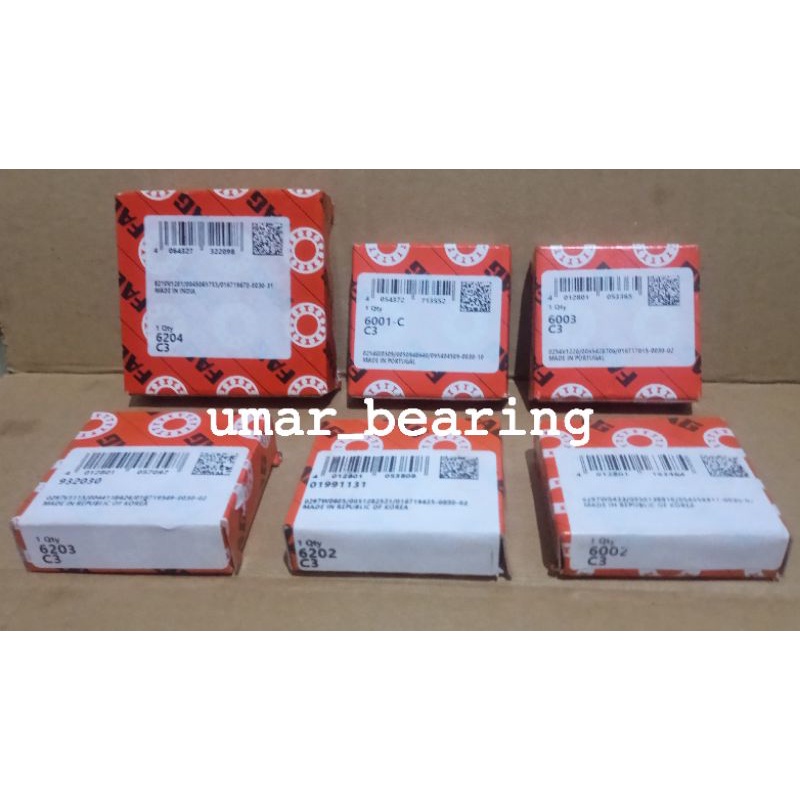 Bearing Laher FAG Mesin Rasio Ratio Yamaha Jupiter Z Full Set Fag C3 hi speed fulset fullset