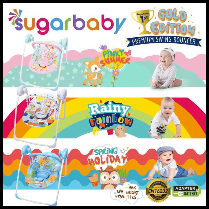 Terpopuler Swing Bouncer Sugar Baby Gold Edition (Bouncer Bayi Berayun Otomatis)