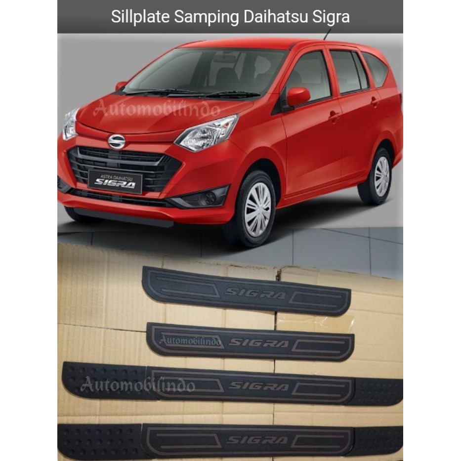 Jual Promo Accessories Sillplate Samping Mobil Daihatsu Sigra Sill Plate Akseso Diskon Indonesia Shopee Indonesia