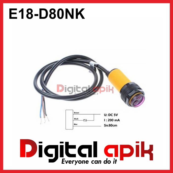 Jual E18-D80NK Infrared Sensor Proximity IR E18 D80NK Distance Switch ...