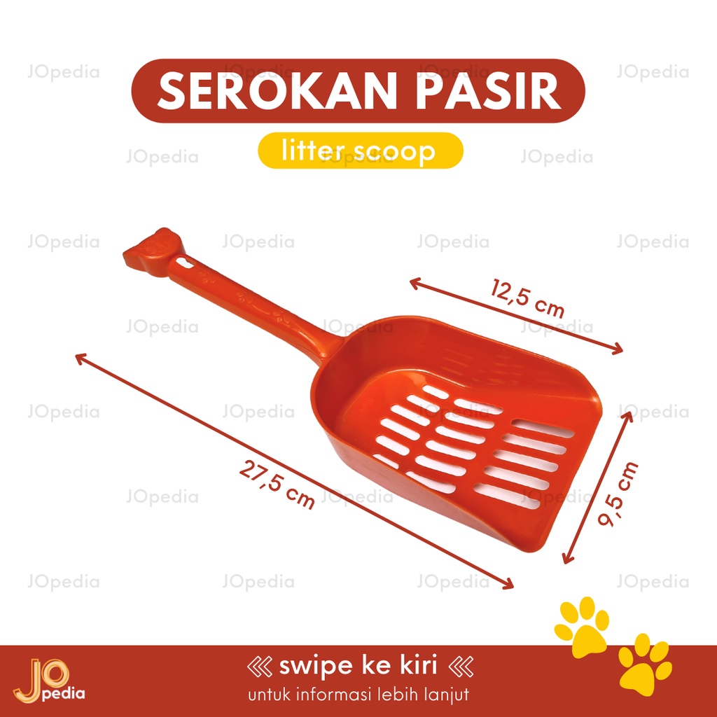 SEROKAN PASIR KUCING Sekop Kotoran Serok Pup Poop Cat Litter Scoop