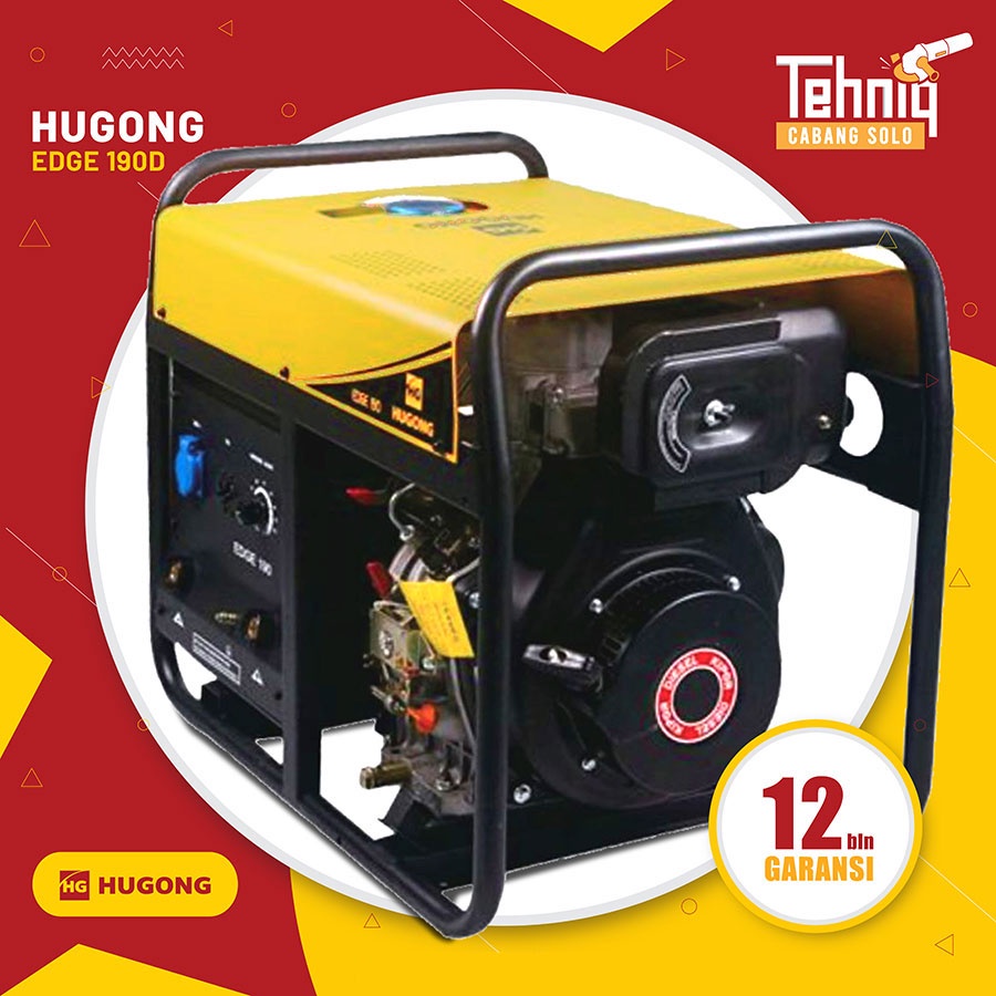 Genset Las Listrik Bensin HUGONG EDGE 190D (Diesel) Welding Generator