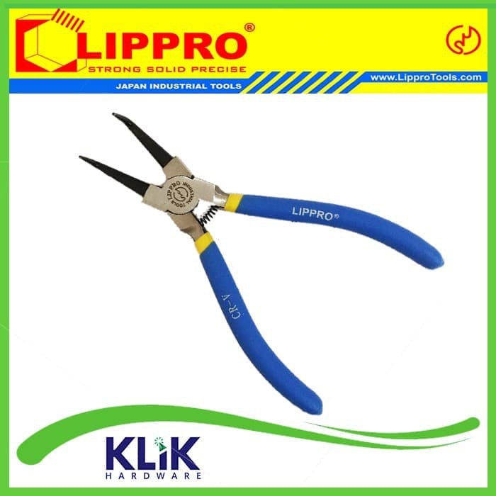 Lippro Tang Snap Ring 7 Inch - Tang Circlip Bengkok Tekan Tutup BT BTI