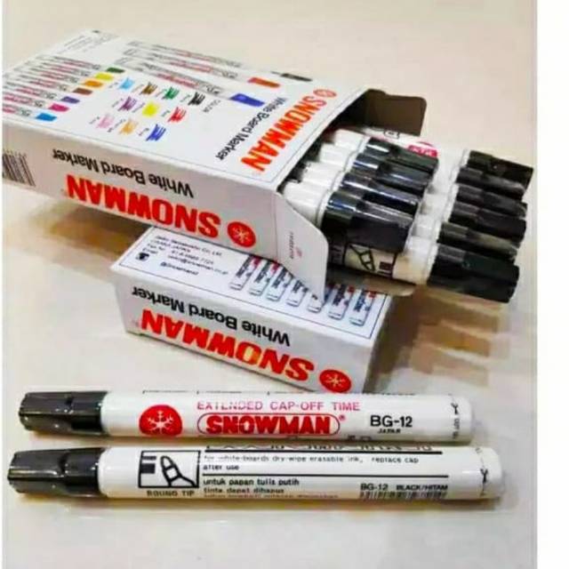 

Spidol snowman BG 12 marker white board