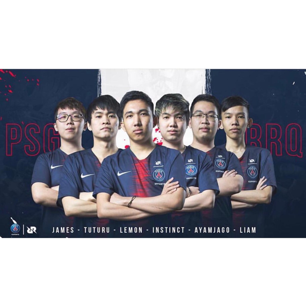 Jersey Team PSG RRQ Navy Free nickname