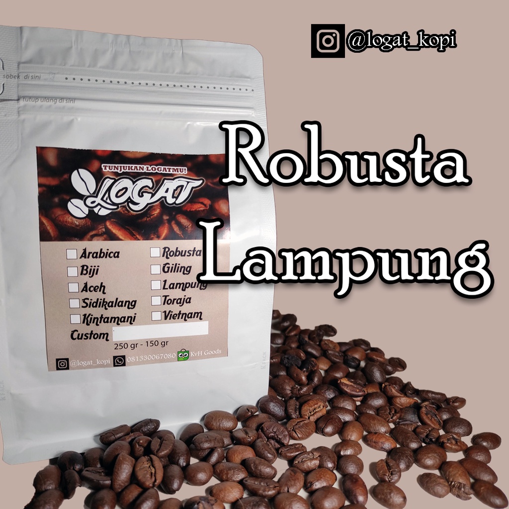 

Best Seller! Kopi Robusta Lampung 250 gram - Kopi Logat