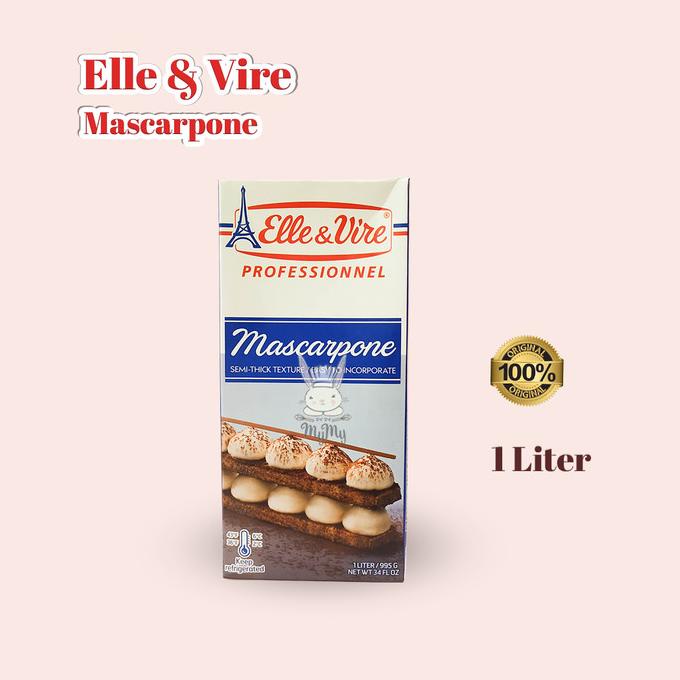 

(BISA COD) Elle & Vire / Elle et vire / ElleVire Professionnel Mascarpone 40% 1 L