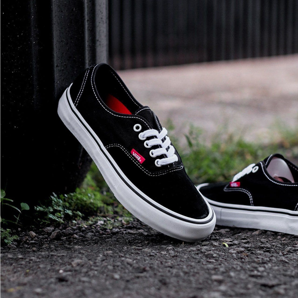 Jual Vans Authentic Pro Black White 100 Original Bnib Indonesiashopee