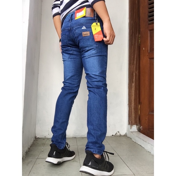 Celana Jeans Polos Pria Celana Kerja Jumbo 33-38 Termurah Original Distro Strech Import Terbaru Bisa Cod