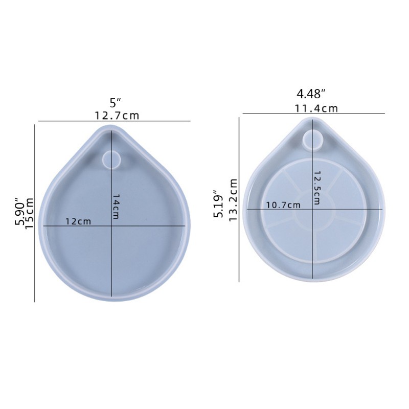 Cetakan Resin Epoksi Bentuk Tetesan Air Bahan Silikon Untuk Membuat Perhiasan