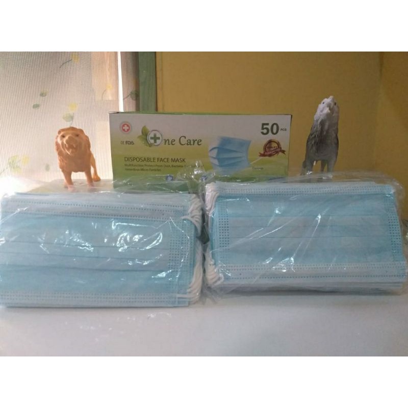 Masker One Care 3ply isi 50pcs