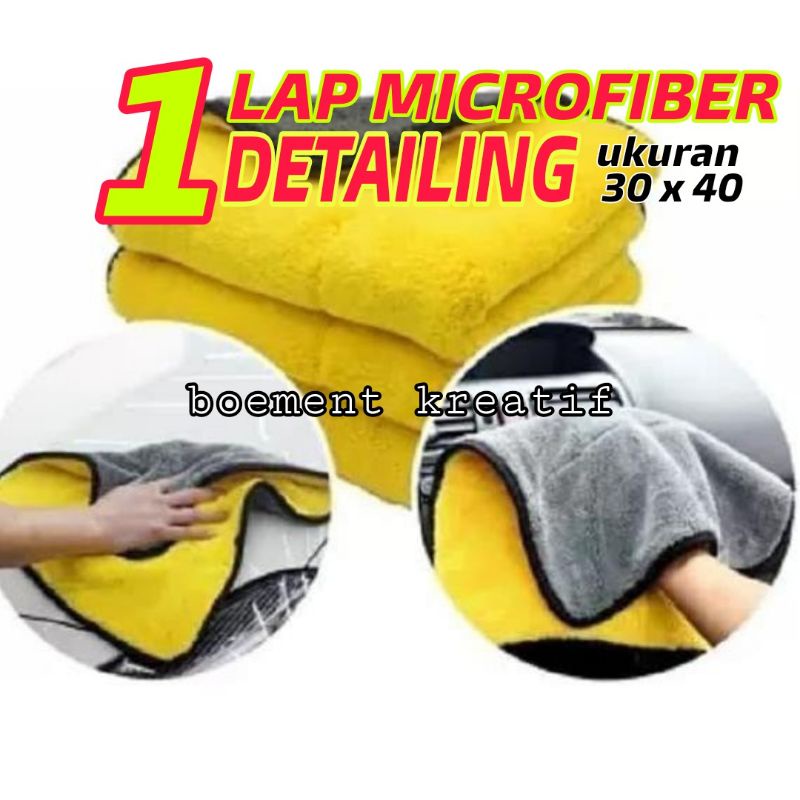 Lap microfiber detailing murah,tebal,berkualitas