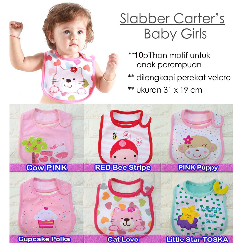 BOY GIRL Slabber Celemek Makan Bayi Sluber bib bibs slaber