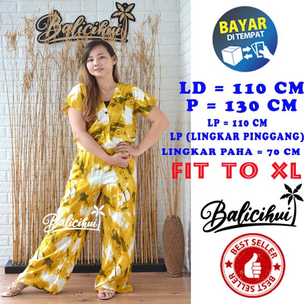 Balicihui Jumpsuit Lufia Jumpsuit Panjang Jumpsuit Wanita Jamsut Jumpsuit Bali Overall Bali