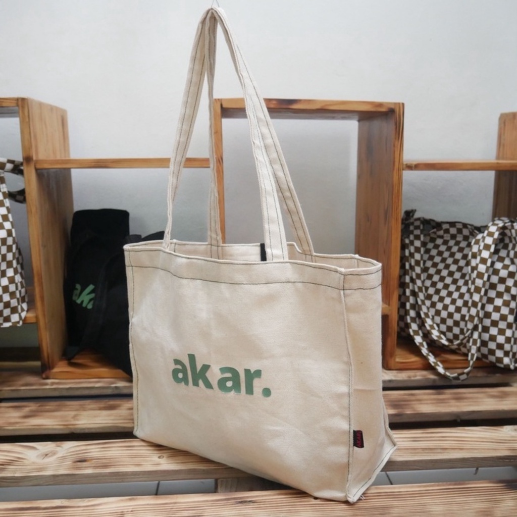 Totebag Wanita Kanvas Aesthetic Tas Tote Bag Sekolah Kuliah Korea Terbaru