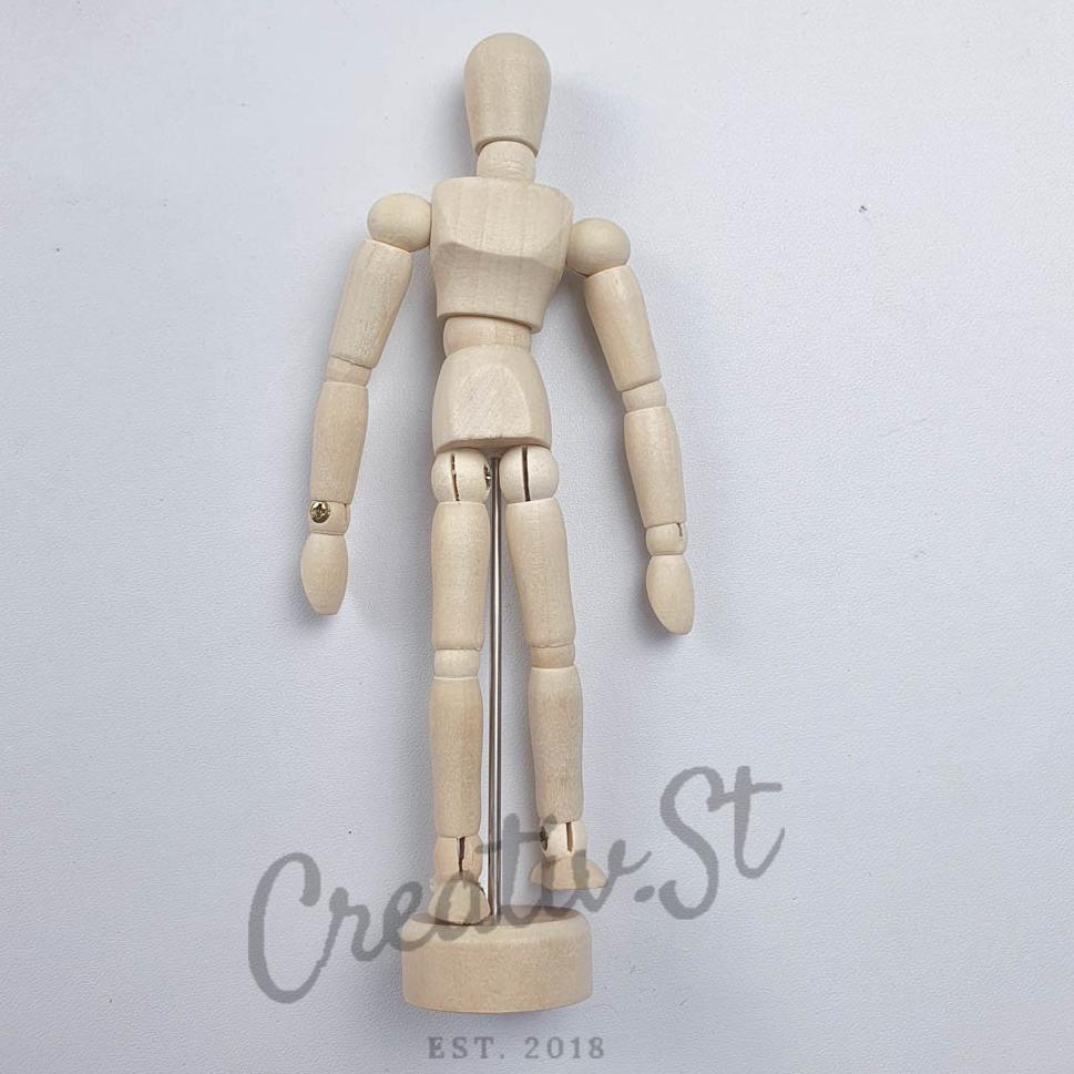 

[KODE LHGN8] Manekin Kayu Gambar 14 cm 20 cm