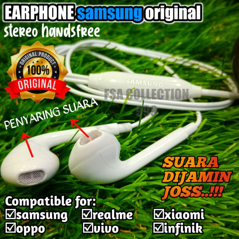 Headset Samsung Original A10 M10 A10s A20 A20s M20 A30 A50 A30s A50s M30s