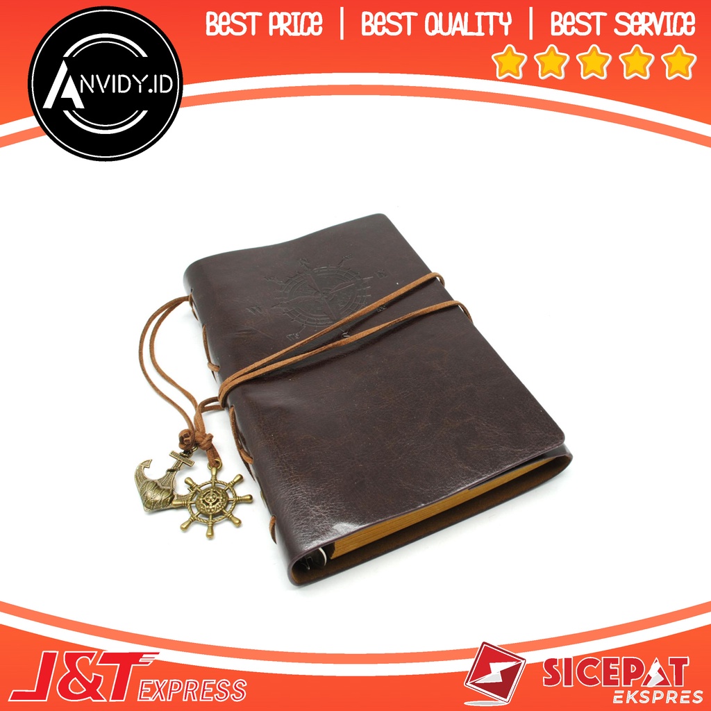

[anvidy.id] Buku Catatan Binder Kulit Retro Pirate - 8005