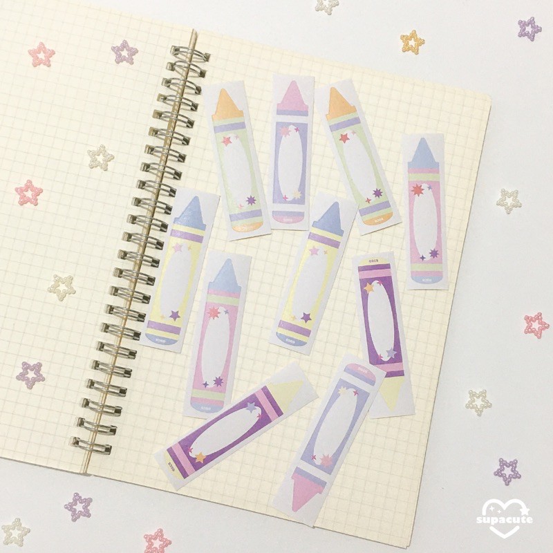 

Crayon Sticker | sticker korean bullet journal deco sticker