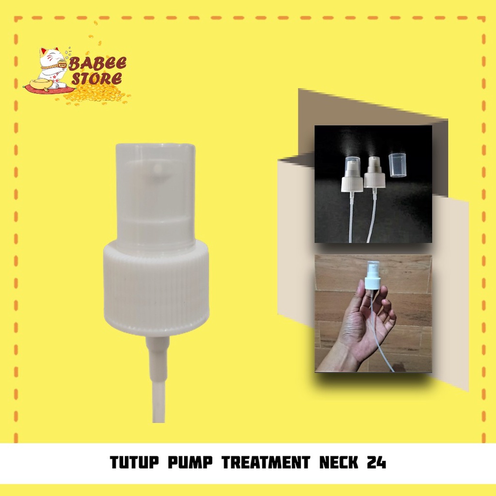 TUTUP PUMP TREATMENT NECK 24 UNTUK BOTOL 100ML DAN 250ML KUALITAS IMPORT