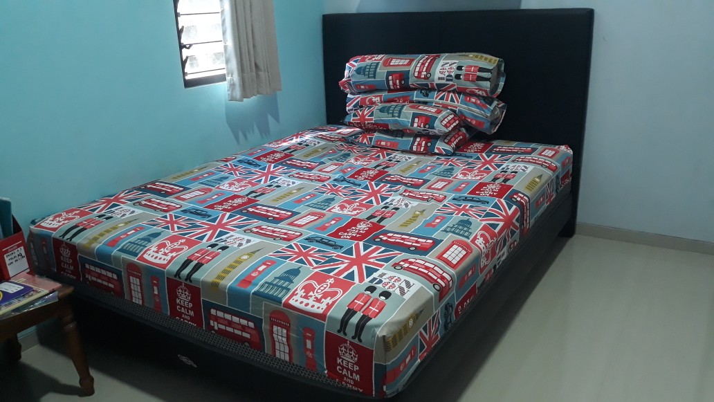 Suamimalasshop Sprei Kendra Minimalis Flat 160x200 Cm