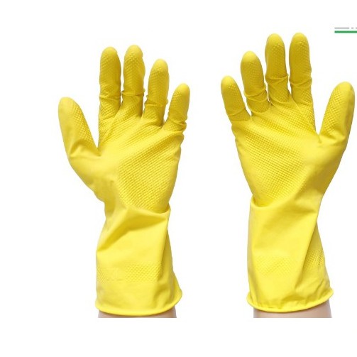 SARUNG TANGAN KARET LATEX KUNING TEBAL MURAH// HOUSEHOLD GLOVE/SARUNG TANGAN SERBAGUNA/ HAND GLOVES