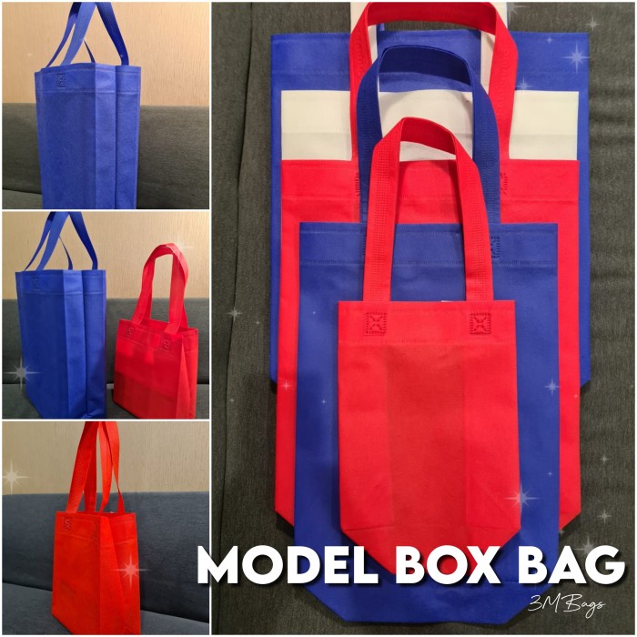 

NEW Tas Spunbond / Tas Belanja Model Box Bag 30 x 40 x 10 cm (M) - Orange